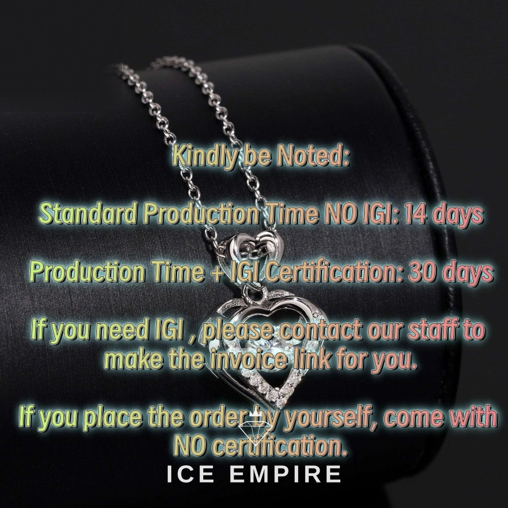Iced Out Heart 925 Silver Lab Grown Diamond Pendant