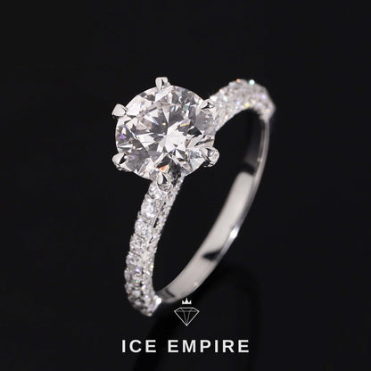 Iced Out Gold Plated Lab Grown Diamond Wedding Band