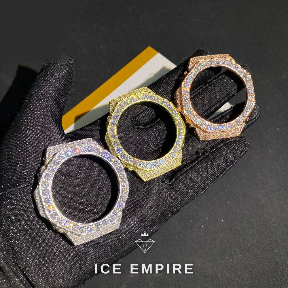 Iced Out 925 Silver Moissanite Watch