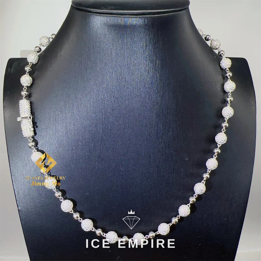 Iced Out Gold Plated Moissanite Cuban Chain