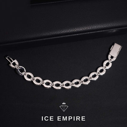 Iced Out Gold Plated Moissanite Cuban Chain