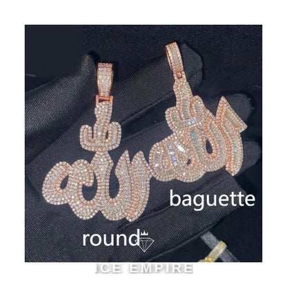 Iced Out 925 Silver Moissanite Pendant