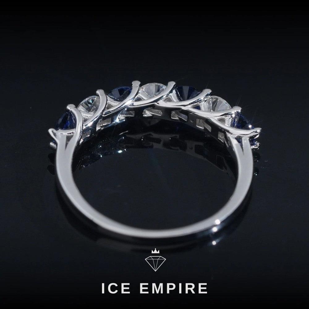 Iced Out 925 Silver Moissanite Ring