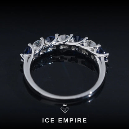 Iced Out 925 Silver Moissanite Ring
