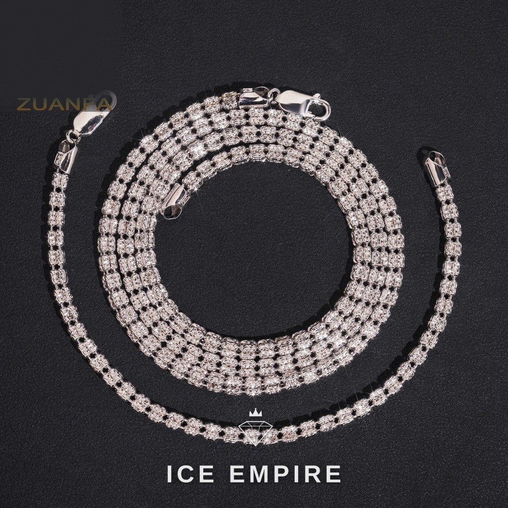 Iced Out Rose Gold Plated Chain