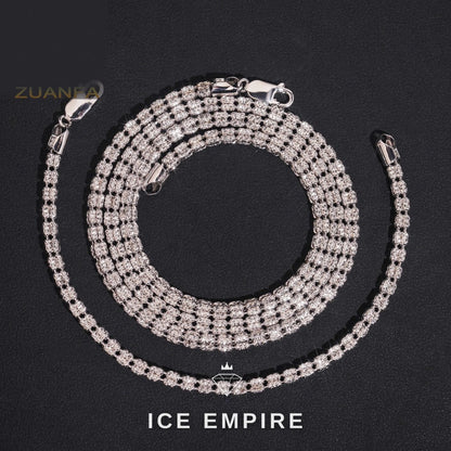 Iced Out Rose Gold Plated Chain