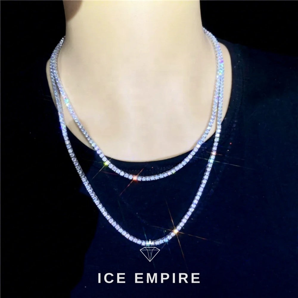 Iced Out Baguette Gold Plated Moissanite Pendant