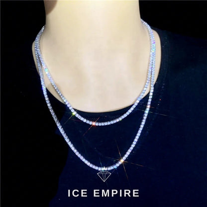 Iced Out Baguette Gold Plated Moissanite Pendant