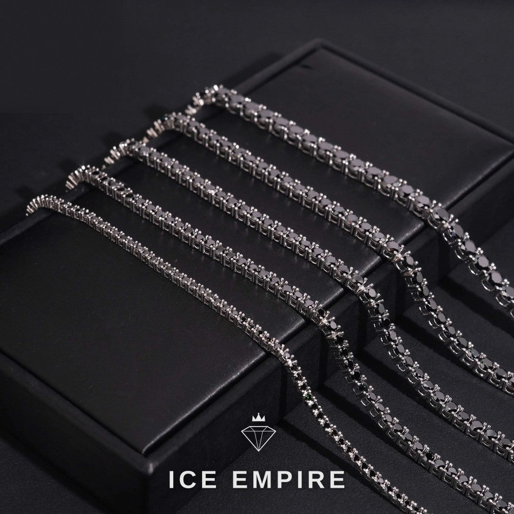 Iced Out 925 Silver Moissanite Tennis Bracelet