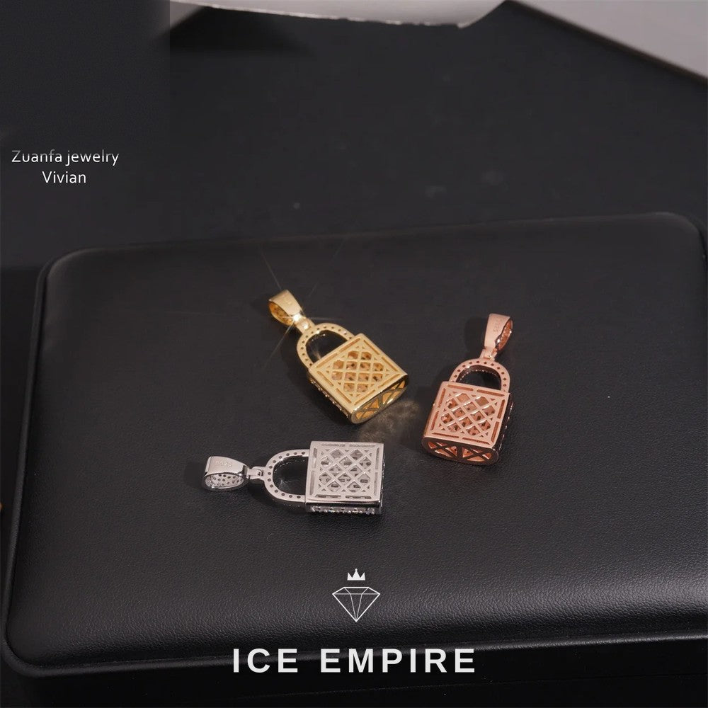 Iced Out 925 Silver Moissanite Pendant