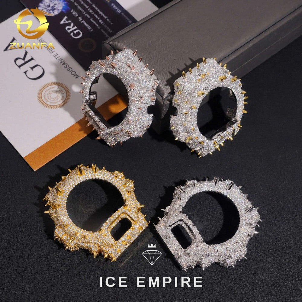 Iced Out Gold Plated Moissanite Watch
