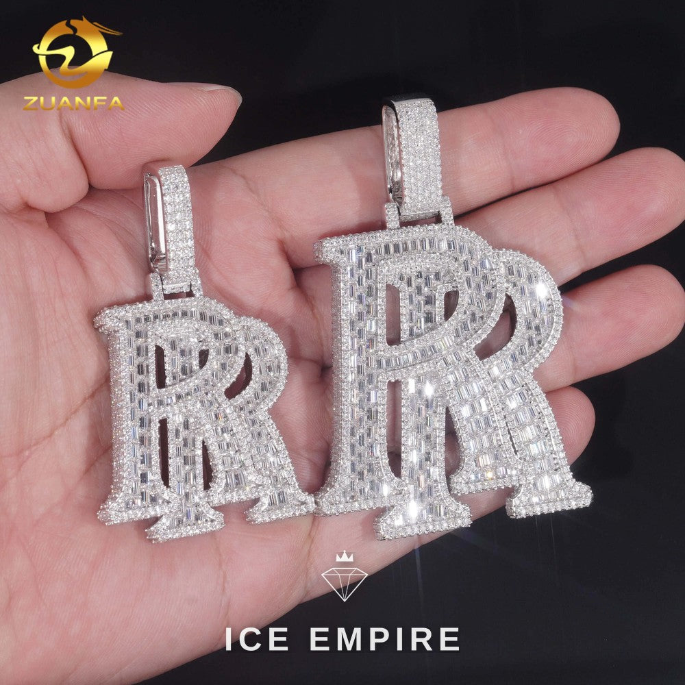 Iced Out 925 Silver Moissanite Pendant