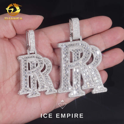 Iced Out 925 Silver Moissanite Pendant