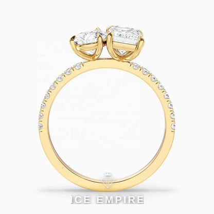 Iced Out Gold Plated Lab Grown Diamond Ring