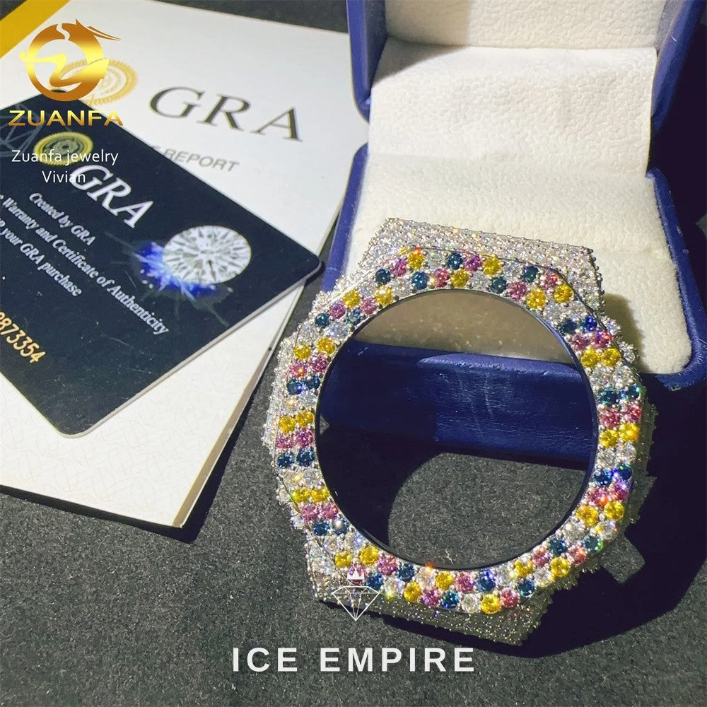 Iced Out 925 Silver Moissanite Watch
