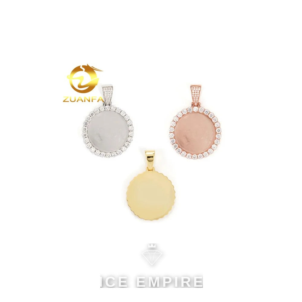 Iced Out Rose Gold Plated Pendant
