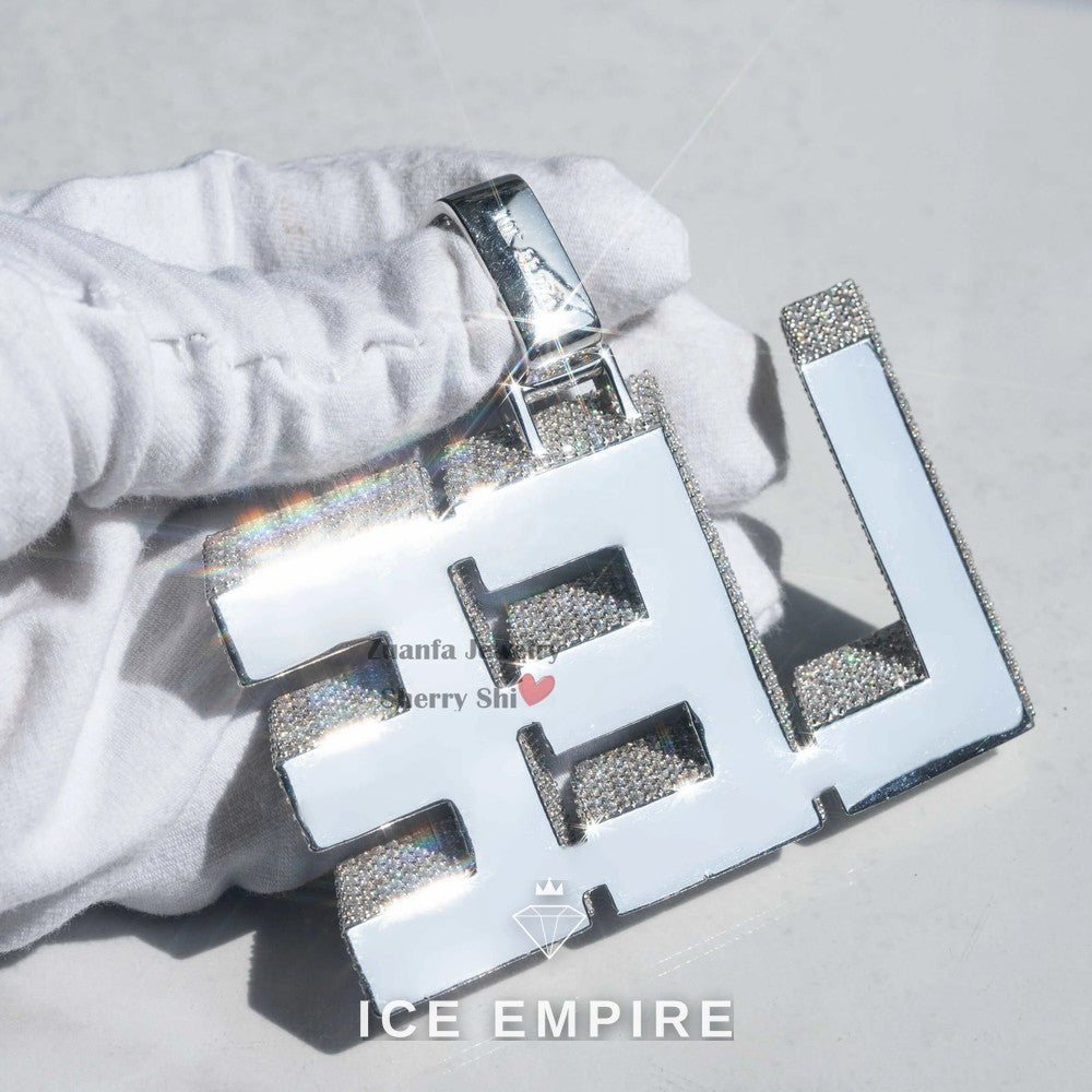 Iced Out 925 Silver Cuban Chain