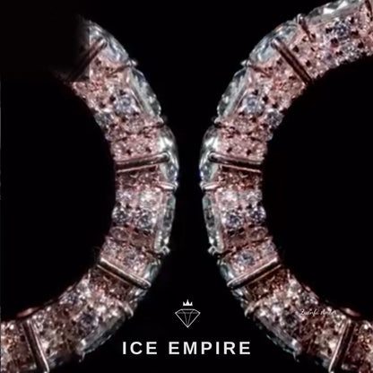 Iced Out 925 Silver Moissanite Ring