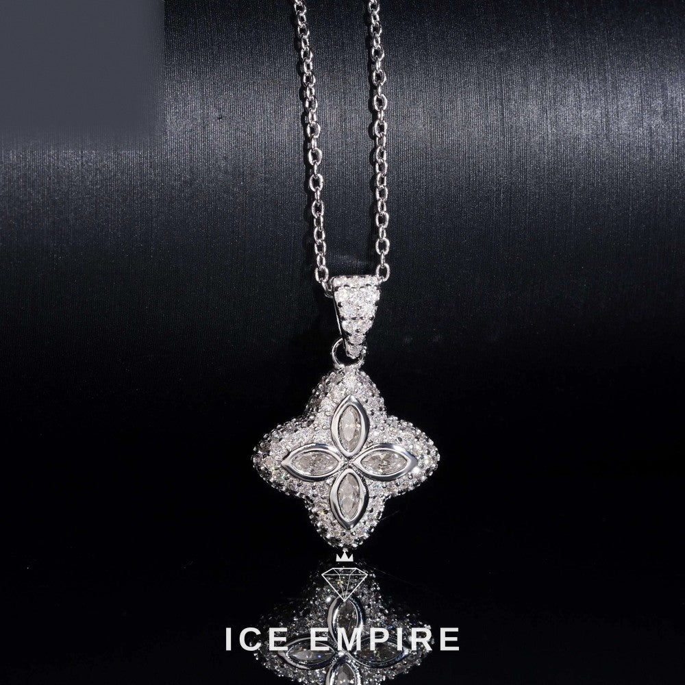 Iced Out 925 Silver Pendant