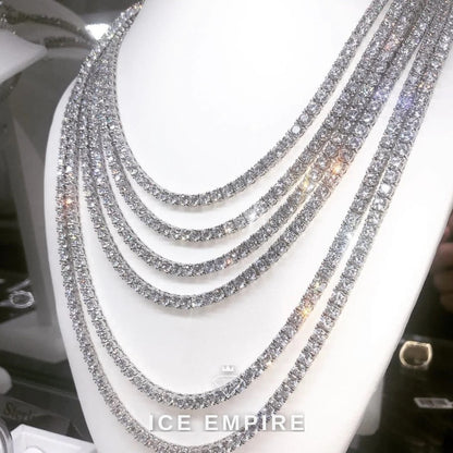 Iced Out Rose Gold Plated Moissanite Cuban Chain