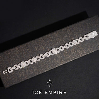 Iced Out Rose Gold Plated Moissanite Cuban Chain