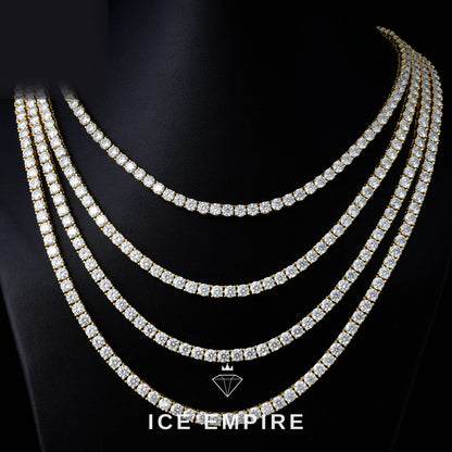 Iced Out Gold Plated Moissanite Cuban Chain