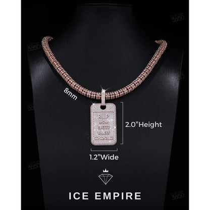 Iced Out Cross 925 Silver Pendant