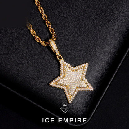 Iced Out 925 Silver Pendant
