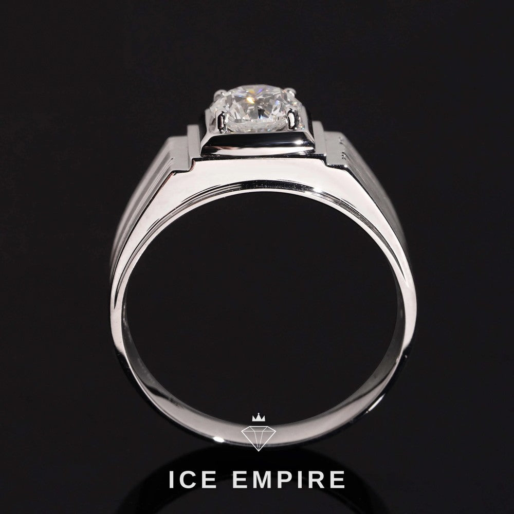 Iced Out 18K Gold Lab Grown Diamond Ring