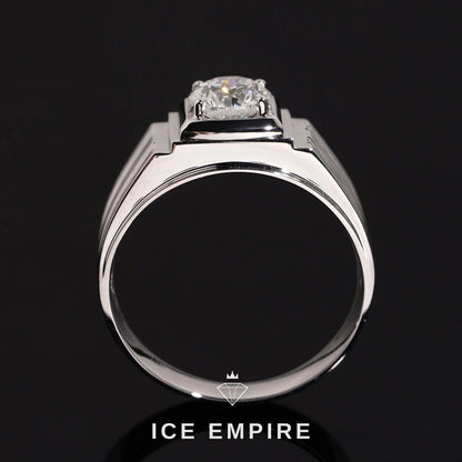 Iced Out 18K Gold Lab Grown Diamond Ring