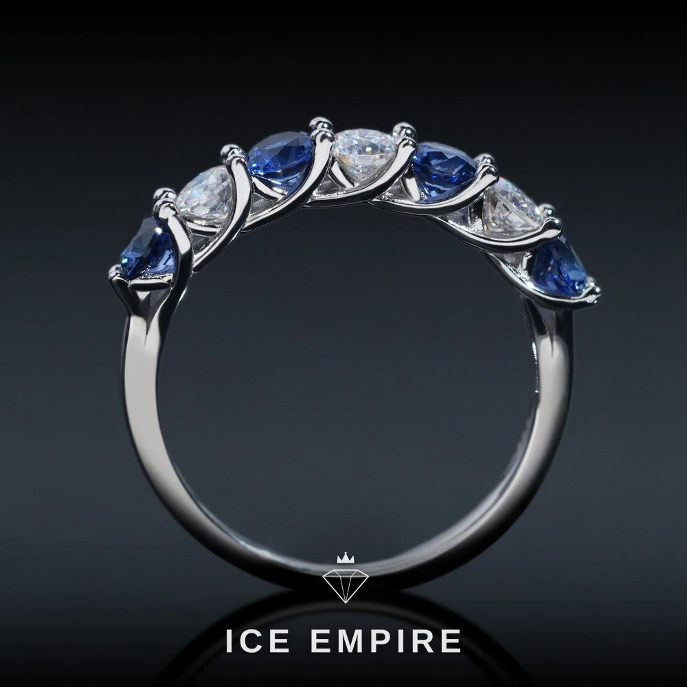 Iced Out 925 Silver Moissanite Ring