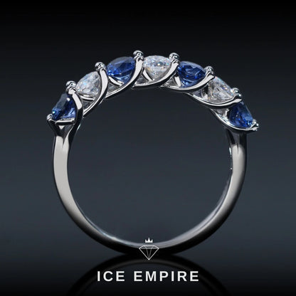 Iced Out 925 Silver Moissanite Ring