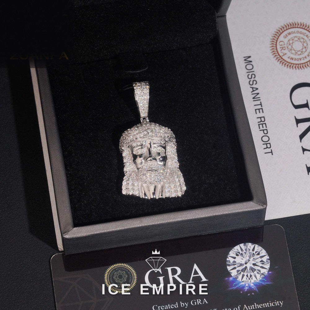 Iced Out 925 Silver Pendant