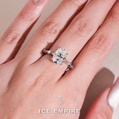 Iced Out Gold Plated Moissanite Wedding Band