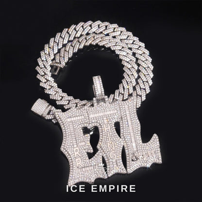 Iced Out 925 Silver Pendant