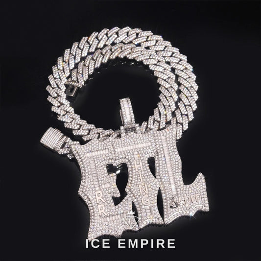 Iced Out 925 Silver Pendant