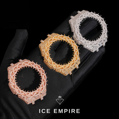 Iced Out 925 Silver Moissanite Watch