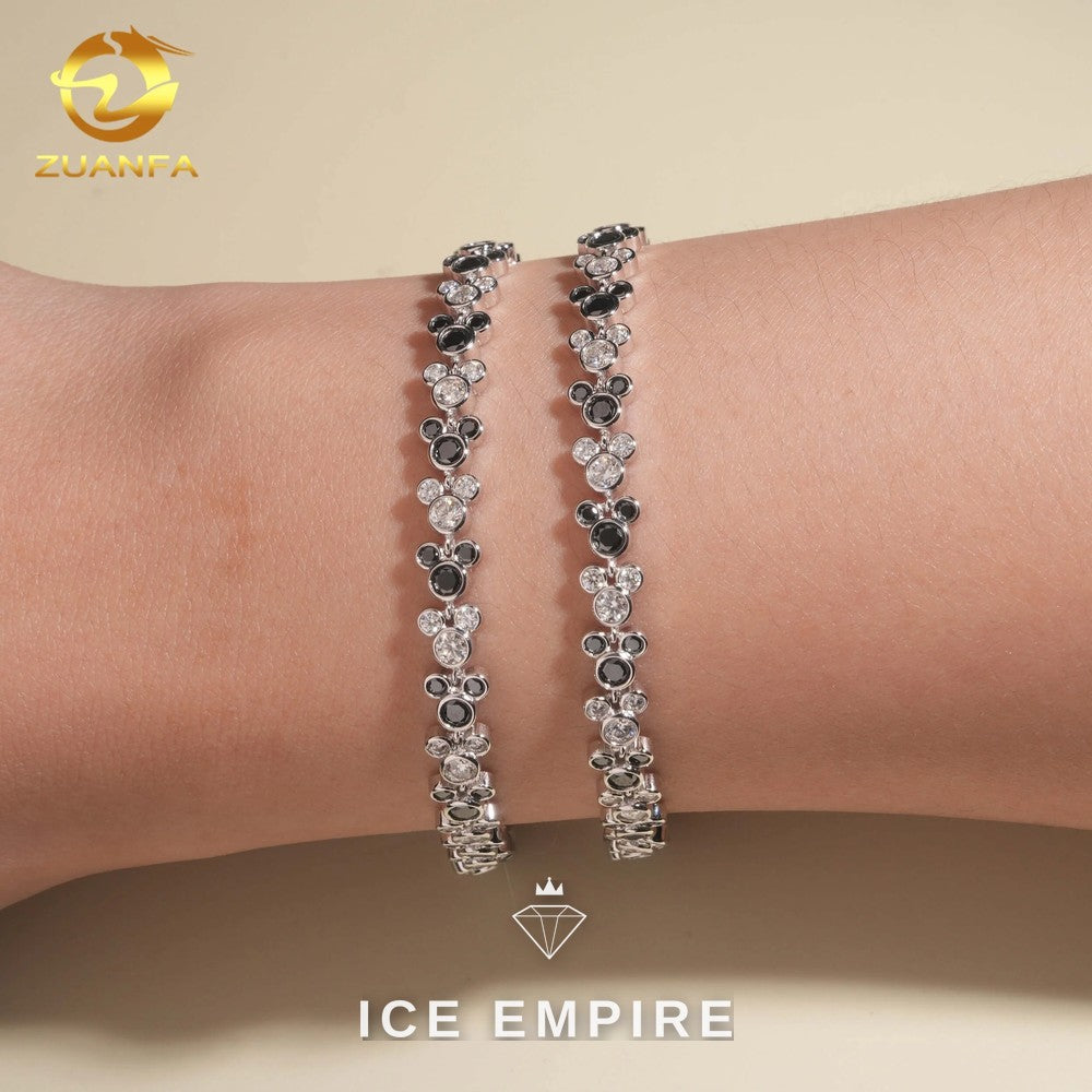 Iced Out 925 Silver Moissanite Bracelet