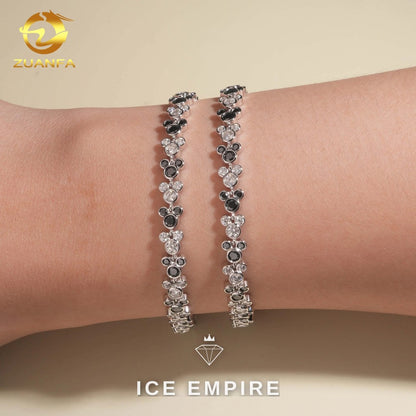 Iced Out 925 Silver Moissanite Bracelet