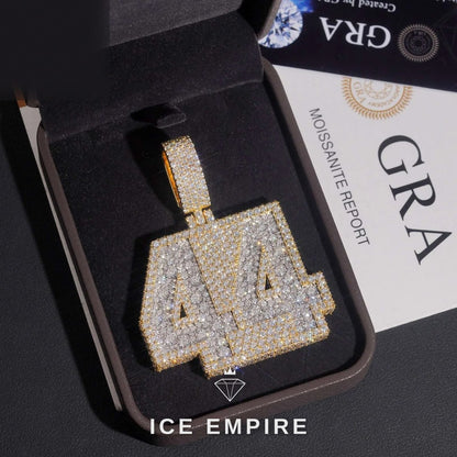 Iced Out Gold Plated Moissanite Pendant