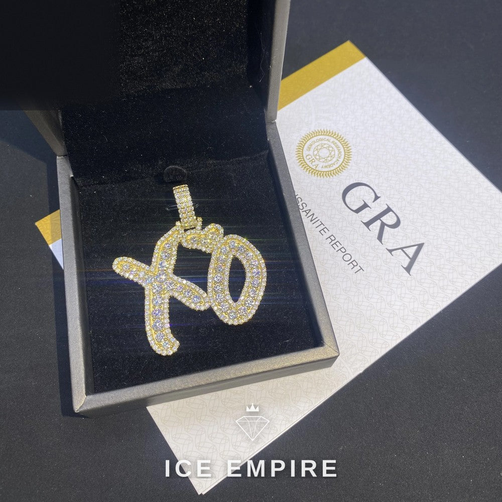 Iced Out 925 Silver Pendant