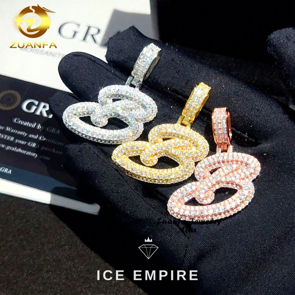Iced Out 925 Silver Pendant