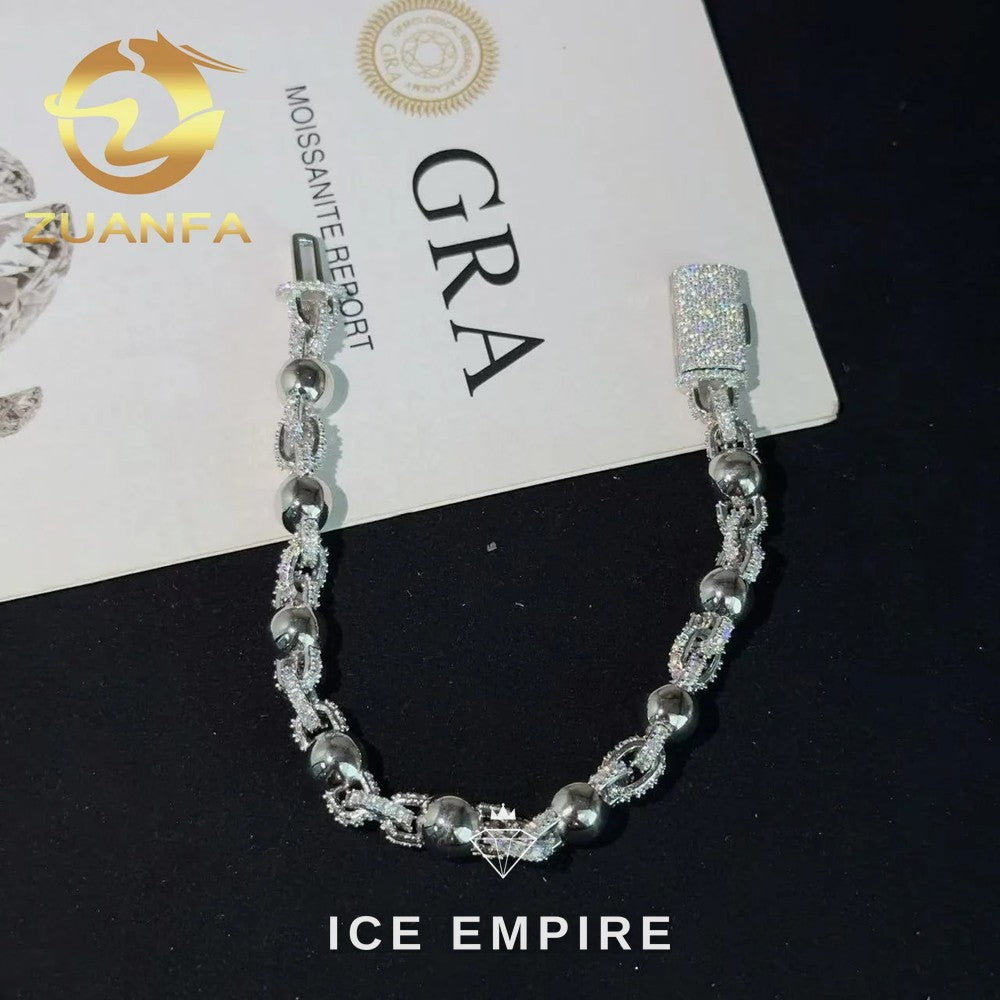 Iced Out Rose Gold Plated Moissanite Cuban Chain