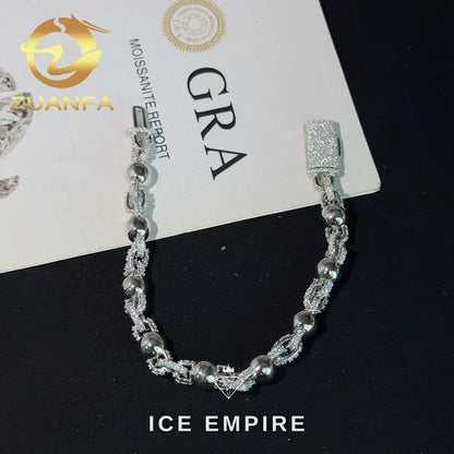 Iced Out Rose Gold Plated Moissanite Cuban Chain