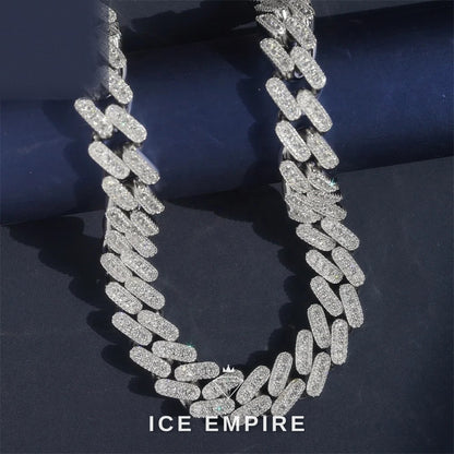 Iced Out Rose Gold Plated Moissanite Cuban Chain