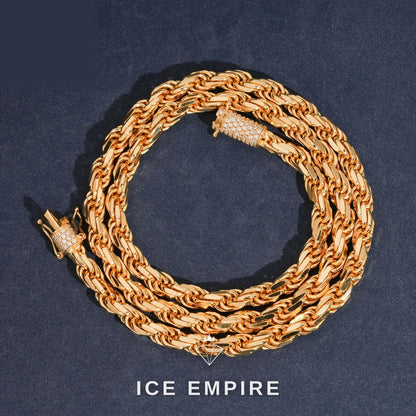 Iced Out 925 Silver Moissanite Cuban Chain