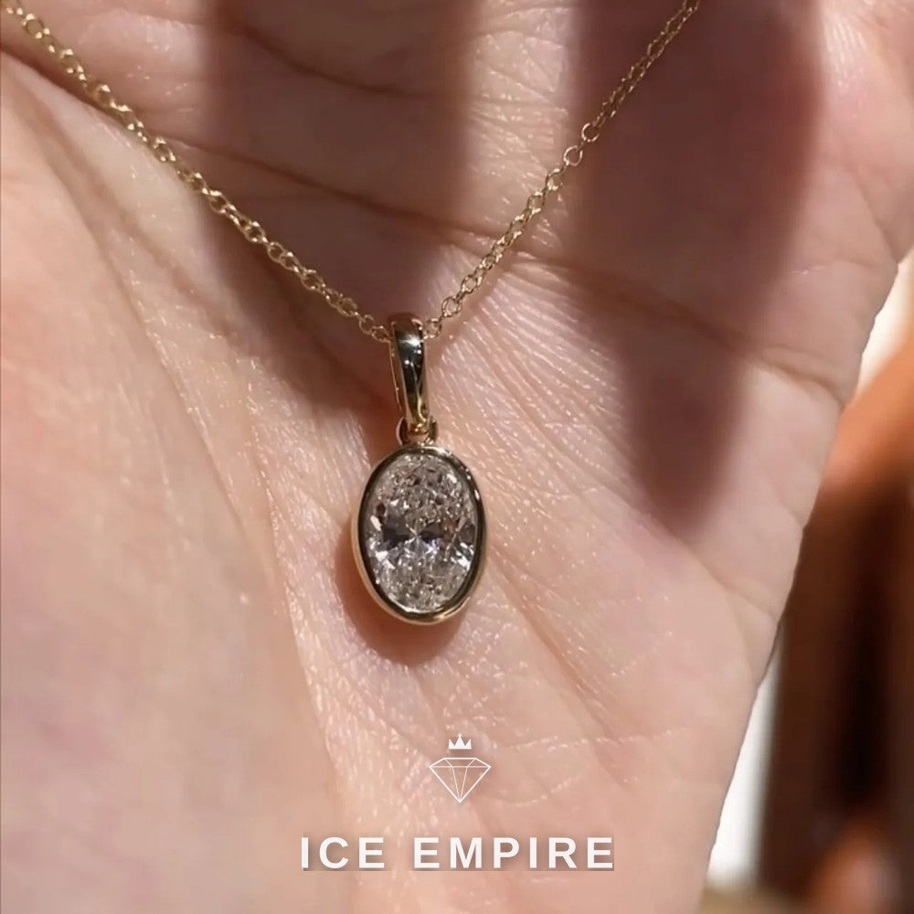Iced Out Gold Plated Lab Grown Diamond Chain