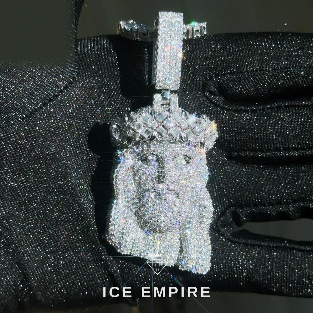 Iced Out Rose Gold Plated Pendant