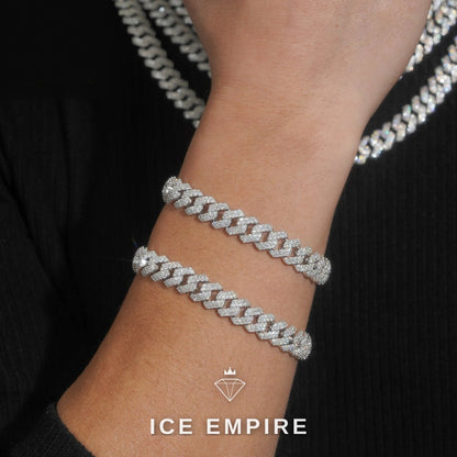 Iced Out Gold Plated Moissanite Cuban Chain