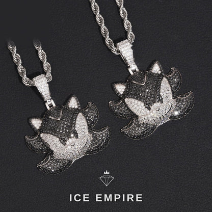 Iced Out Rose Gold Plated Moissanite Pendant